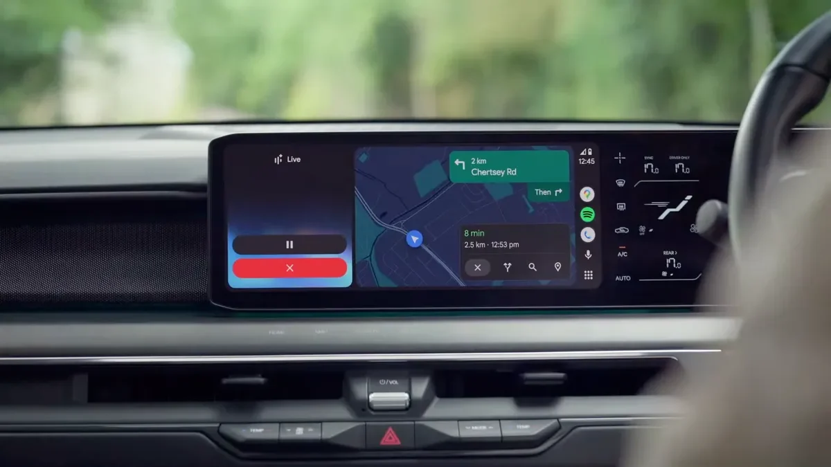 Google Maps обновляет планирование поездок для электромобилей через Android Auto