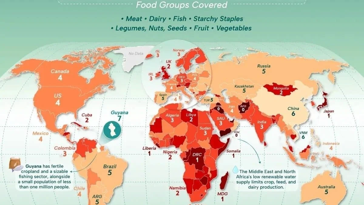 Продовольственная независимость стран: кто может полностью обеспечить себя питанием
