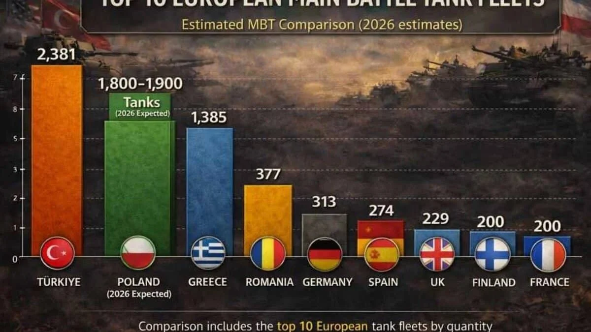 Европейские танковые силы в 2026 году: от массовости к технологиям