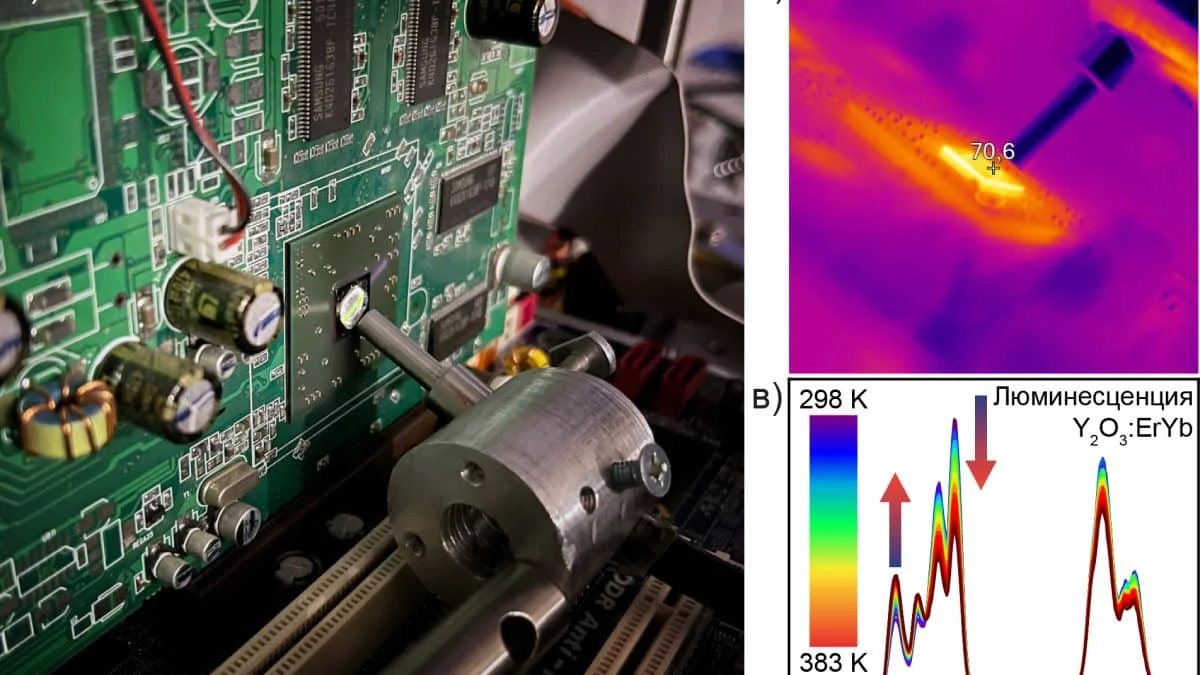 Новый метод измерения температуры микрочипов с помощью люминесцентных наночастиц