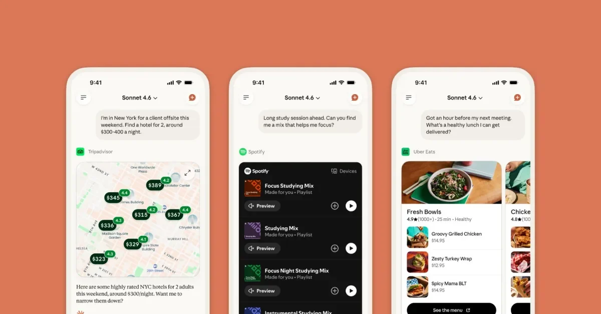 Claude получает доступ к Spotify, Uber Eats и TurboTax: что это значит для пользователей